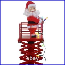 4'1 Multicolor LED Animated Musical Santa's Lift Christmas Tree Side Decor 4'1 Multicolor LED Animated Musical Santa's Lift Christmas Tree Side Decor