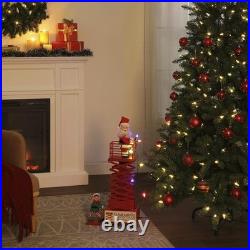 4'1 Multicolor LED Animated Musical Santa's Lift Christmas Tree Side Decor 4'1 Multicolor LED Animated Musical Santa's Lift Christmas Tree Side Decor