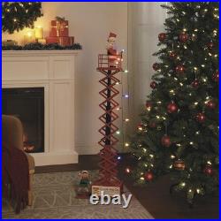 4'1 Multicolor LED Animated Musical Santa's Lift Christmas Tree Side Decor 4'1 Multicolor LED Animated Musical Santa's Lift Christmas Tree Side Decor