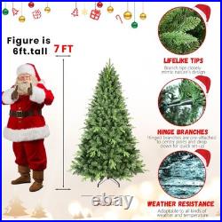 4/5/6/7/7.5 FT Artificial Christmas Tree Spruce Xmas tree Home Decore Unlit