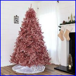 4/5/6/7ft Rose Pink Tinsel Tips Luxurious Christmas Tree Xmas Home Decorations