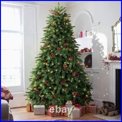 4.5/7.5/9/10 FT Prelit Artificial Christmas Tree Tall Decorated with Pinecones 4.5/7.5/9/10 FT Prelit Artificial Christmas Tree Tall Decorated with Pinecones