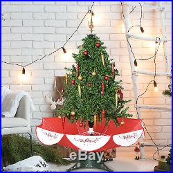 4.5′ Green Lighted Music Tabletop Snowing Christmas Tree 40 White LED Ornaments
