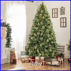 4-8ft Prelit Artificial Christmas Tree Carolina Pine Xmas Tree For Home Decore