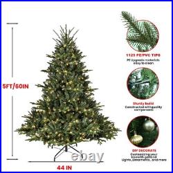4-9FT Prelit Artificial Christmas Tree Premium Realistic Spruce Easy Assembly