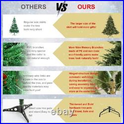4-9FT Prelit Artificial Christmas Tree Premium Realistic Spruce Easy Assembly