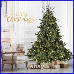 4-9FT Prelit Artificial Christmas Tree Premium Realistic Spruce Easy Assembly