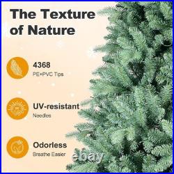 4-9 ft Blue Spruce Christmas Tree PE/PVC Artificial Xmas Tree for Home Decore