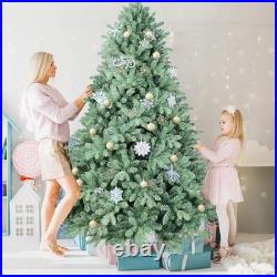 4-9 ft Blue Spruce Christmas Tree PE/PVC Artificial Xmas Tree for Home Decore