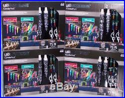 4 Box Gemmy LightShow LED Combo 2 Glimmer Lights & 3 Synchro Multi color Icicles