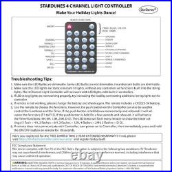 4 Channel Light Controller for Holiday Lights, Christmas Lights, Outdoor Deco