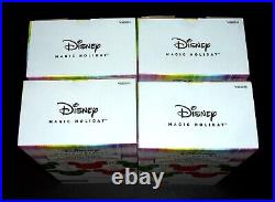 (4) Disney Magic Holiday Glitter Mickey Twinkling Red & Green LED String Lights