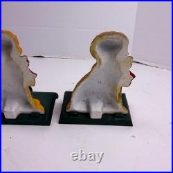 4 Eddie Bauer Vintage Golden Retriever Christmas Stocking Holders Cast Iron