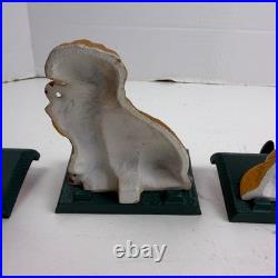 4 Eddie Bauer Vintage Golden Retriever Christmas Stocking Holders Cast Iron