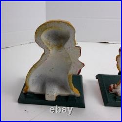 4 Eddie Bauer Vintage Golden Retriever Christmas Stocking Holders Cast Iron