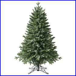 4 Foot Pre-Lit Slim Artificial Aspen Christmas Tree, 240 Total LED, Metal Stand