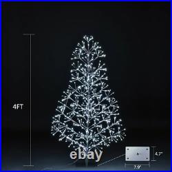 4 Ft. 496L Artificial Christmas Tree Cluster Light Warm White for Home Garden De