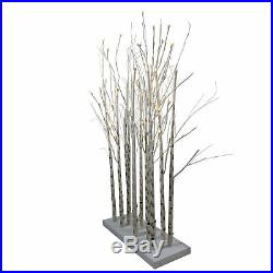 4′ LED Lighted White Twig Tree Cluster Outdoor Christmas Yard Art Decoration