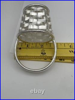 4 New! Vintage Williams Sonoma Silver Basket Place Card Holders Silver Plated 4 New! Vintage Williams Sonoma Silver Basket Place Card Holders Silver Plated