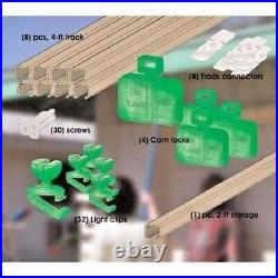 4 Pack, Up-N-Away 04100 Christmas Holiday Light Track System Kits-128 ft Total