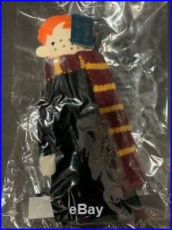 4 Pottery Barn Kids Harry Potter Plush ORNAMENT Ron HERMIONE Draco Christmas NEW