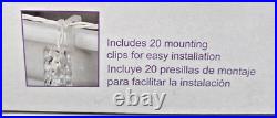 (4) Sets Of Ge Twinkling Ice Crystal Icicle, 100 Led/20 Count, Nisb