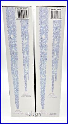 (4) Sets Of Ge Twinkling Ice Crystal Icicle, 100 Led/20 Count, Nisb
