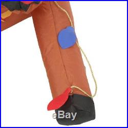4 ft. Inflatable Airblown Gutter Hanging Reindeer Outdoor Christmas Decorations