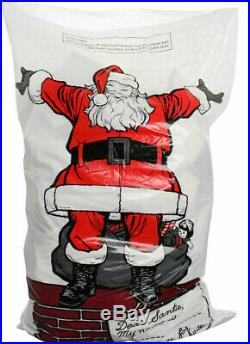 4 x Giant Santa Sacks Stocking Jumbo Christmas Large Xmas Elf Gift Present Bag