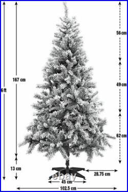 4ft/6ft/7ft Pencil / Snowey/4ft Pre Lit F/O Green Artificial Christmas Tree