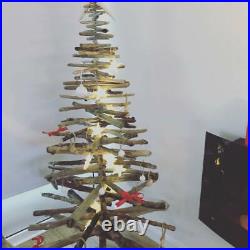 4ft Driftwood Christmas Tree, Plastic Free, Packable, 100% Natural Xmas