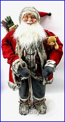 4ft Father Christmas/ Santa Life Size Doll Festive Decoration