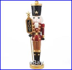 4ft Nutcracker Figures Large Life Size Tall Statue Christmas Decorations Lights