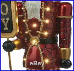 4ft Nutcracker Figures Large Life Size Tall Statue Christmas Decorations Lights