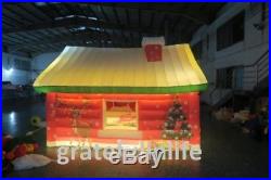 4mLx3mWx3mH outdoor inflatable santa house for christmas with light in night
