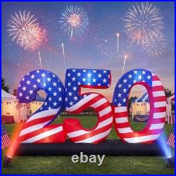 4th of July Inflatable 250th Anniversary LED Blow Up Yard Decor 4th of July Inflatable 250th Anniversary LED Blow Up Yard Decor