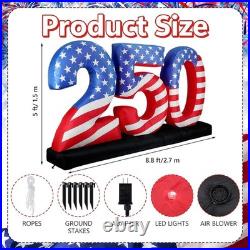 4th of July Inflatable 250th Anniversary LED Blow Up Yard Decor 4th of July Inflatable 250th Anniversary LED Blow Up Yard Decor