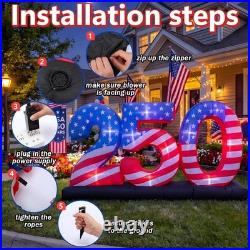 4th of July Inflatable 250th Anniversary LED Blow Up Yard Decor 4th of July Inflatable 250th Anniversary LED Blow Up Yard Decor