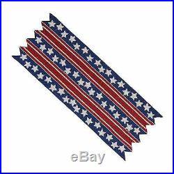 4th of July Pier 1 Star Spangled Flag Beaded Table Runner 36 x 13 NWT