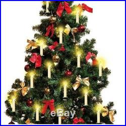 50Pcs LED Christmas Flameless Tree Candle Lights, Wireless, Battery Operated