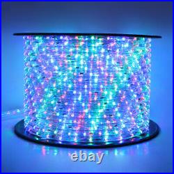 50-300′ Waterproof LED Rope Lights Outdoor Flexible Strip Connectable Tube Light