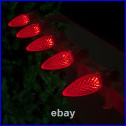 50 C9 OptiCore Shatterproof LED Christmas Lights Faceted Finish, White Wire 50ft 50 C9 OptiCore Shatterproof LED Christmas Lights Faceted Finish, White Wire 50ft