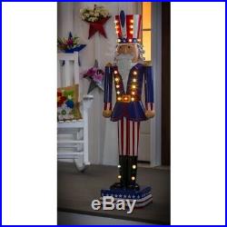 50 Patriotic Nutcracker Statue LED Light Uncle Sam