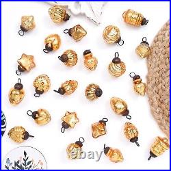50 Piece Gold Christmas Tree Ornaments Glass, Christmas Tree Decorations Item