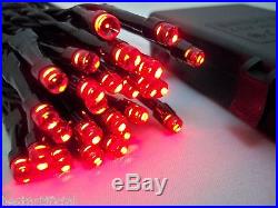 50 Red LED Outdoor Indoor Battery 5M Fairy Waterproof String Lights Christmas