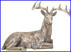 52 Life-Size Gold Silver Reindeer Indoor-Outdoor Christmas Holiday Lawn Statue