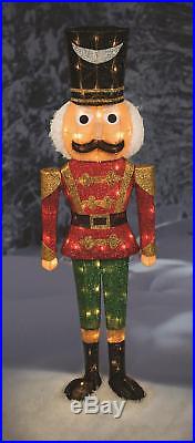 52 Lighted Nutcracker Toy Soldier Sculpture Outdoor Christmas Yard Decoration