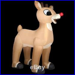 53.15 x 99.21 x 120.08 Inflatable Standing Rudolph Home Christmas Decoration