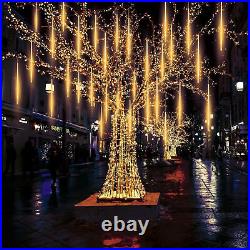 540 LED Lights Meteor Shower Rain 10 Tube Xmas Snowfall Tree Light Outdoor Decor