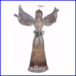 55 LIGHTED 3 D GLITTER ANGEL LED OUTDOOR CHRISTMAS Yard Decoration PRE-LIT